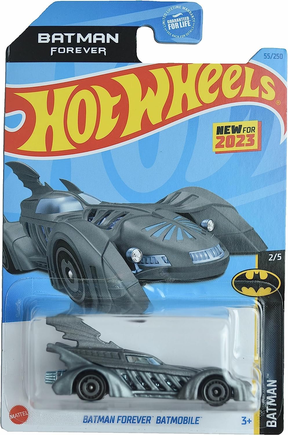 Hot Wheels Batman Forever Batmobile Gray 1:64 Scale – Limited Run 55/250, 2 of 5