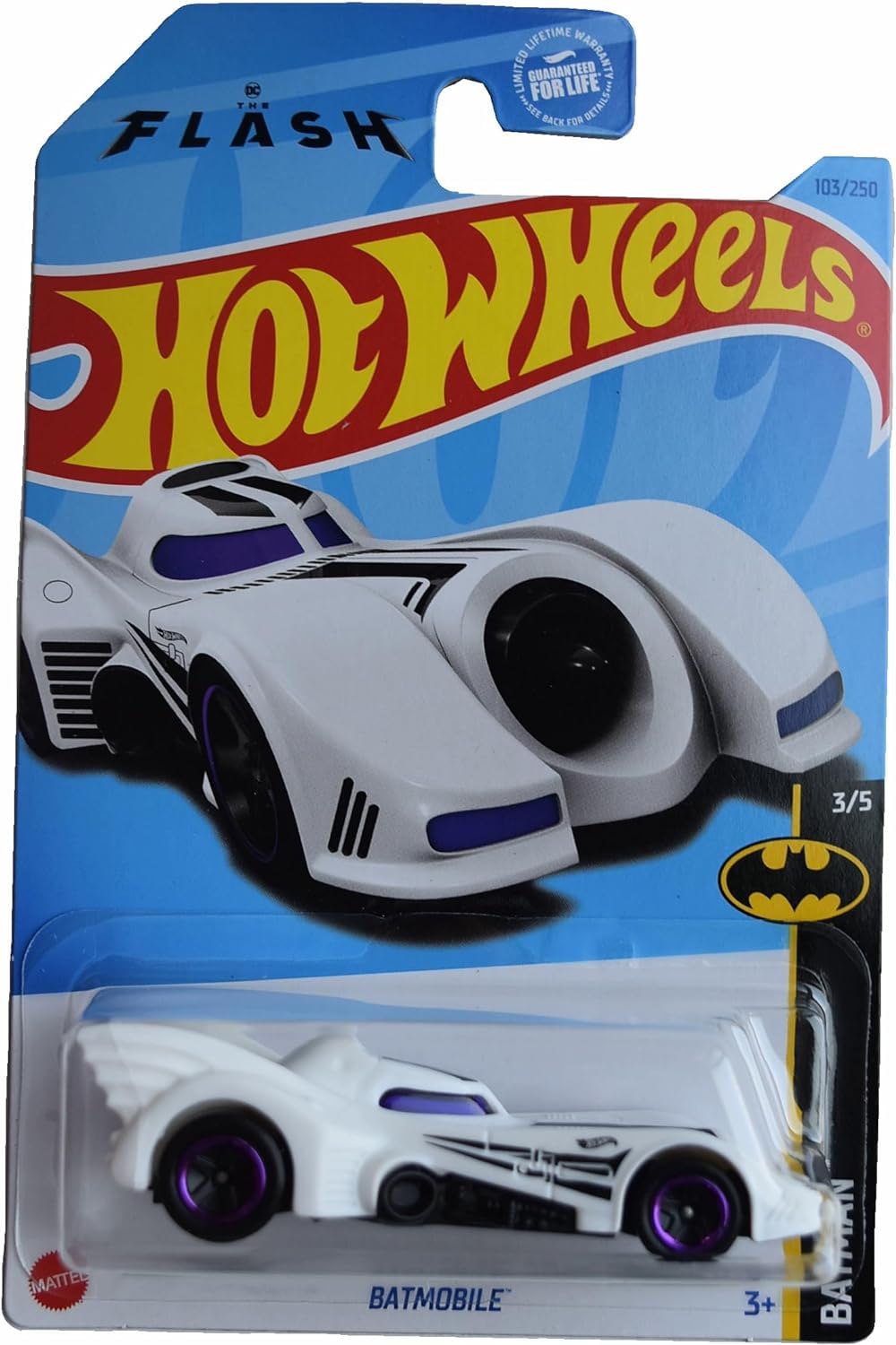 Hot Wheels Batmobile Batman 3/5 White – 1:64 Die-Cast | Limited Edition 103/250
