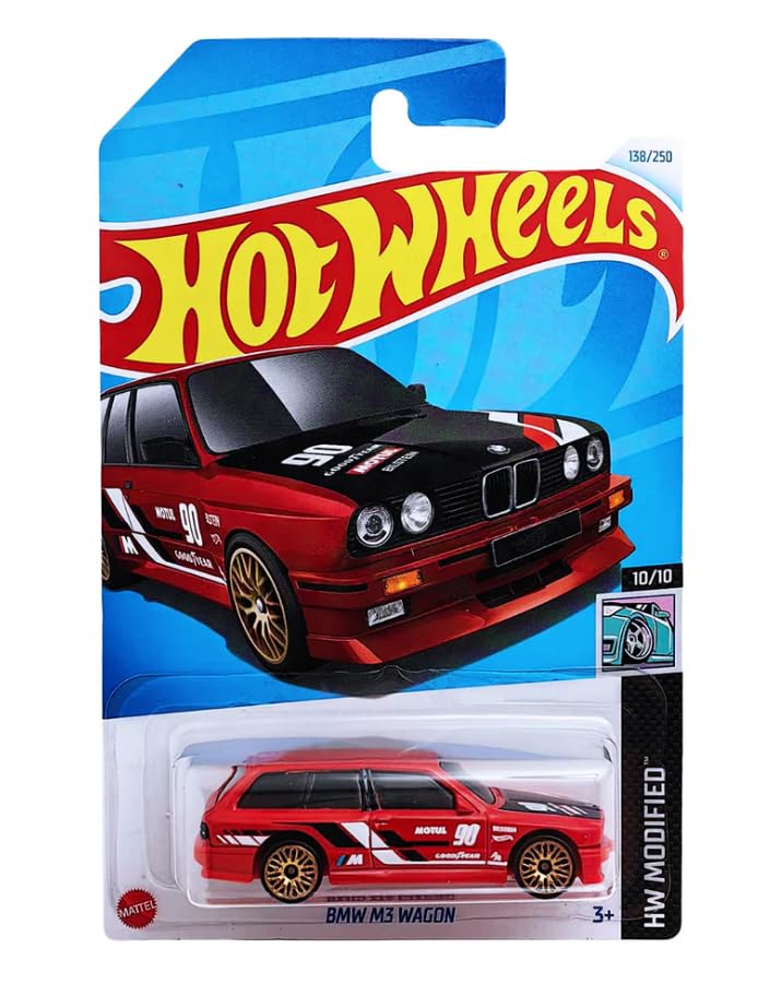Hot Wheels BMW M3 Wagon (Red) – HW Modified 10/10 (1:64 Die-Cast Car)