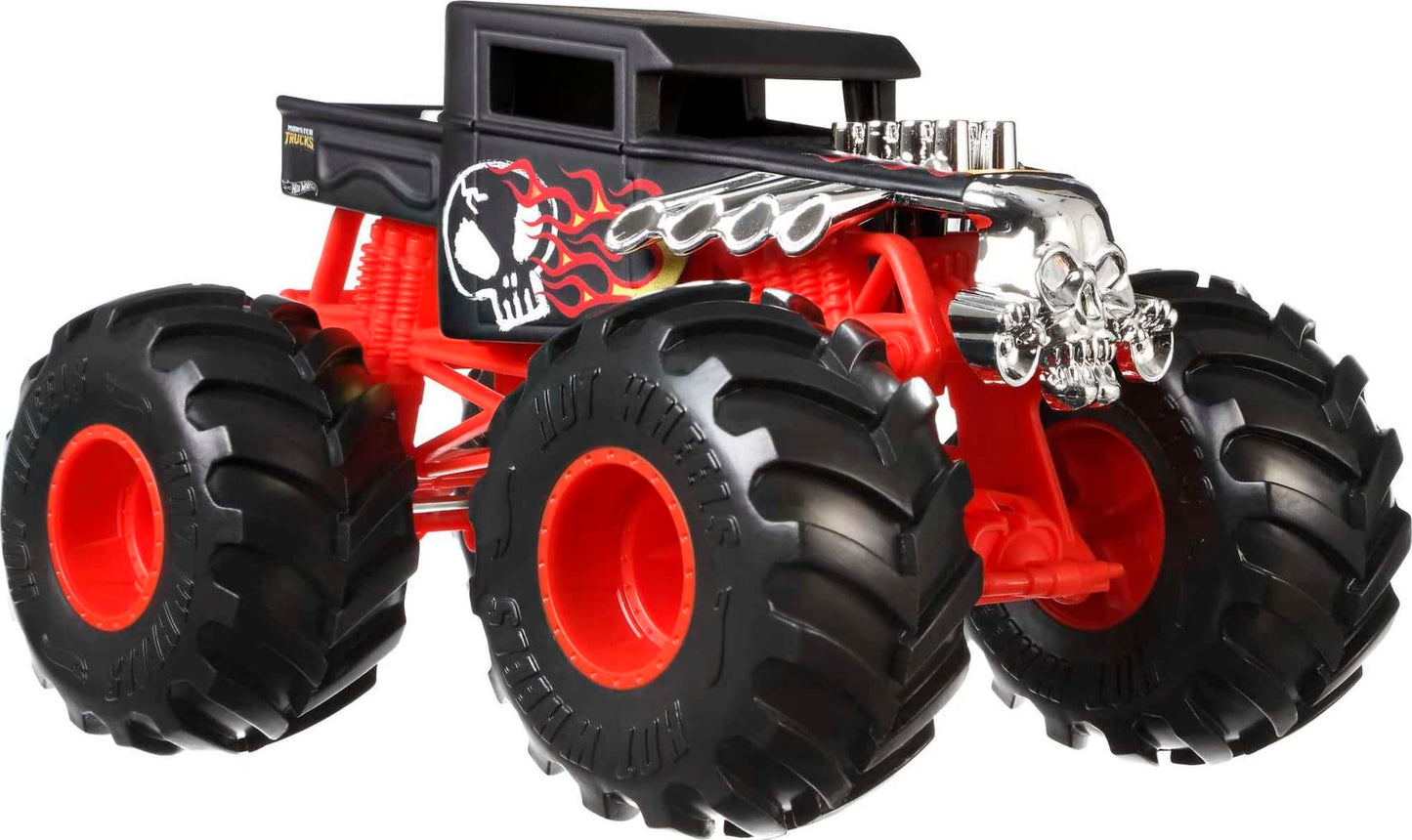 Hot Wheels Bone Shaker 1:24 Oversized Monster Truck – Die-Cast Collectible Play Vehicle