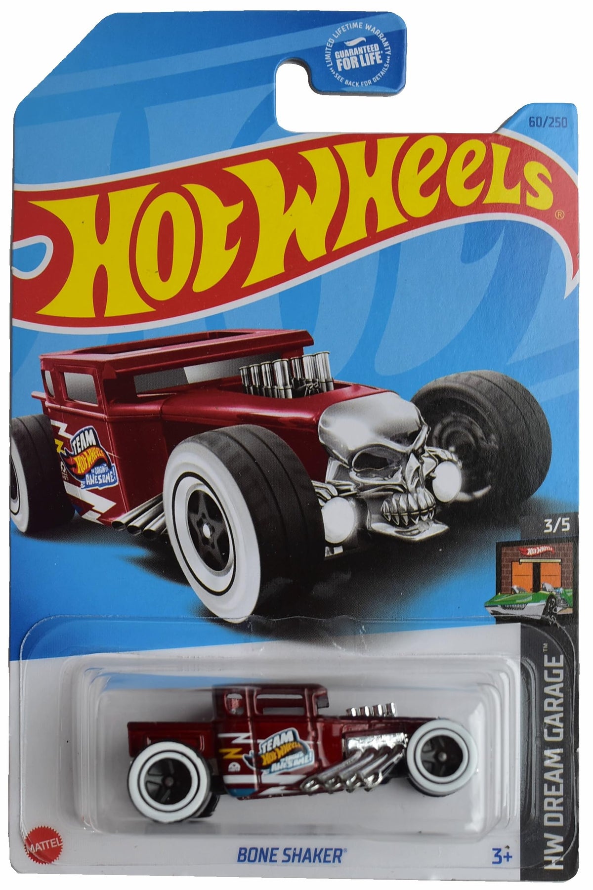 Hot Wheels Bone Shaker – HW Dream Garage Red 3/5 1:64 Die-Cast