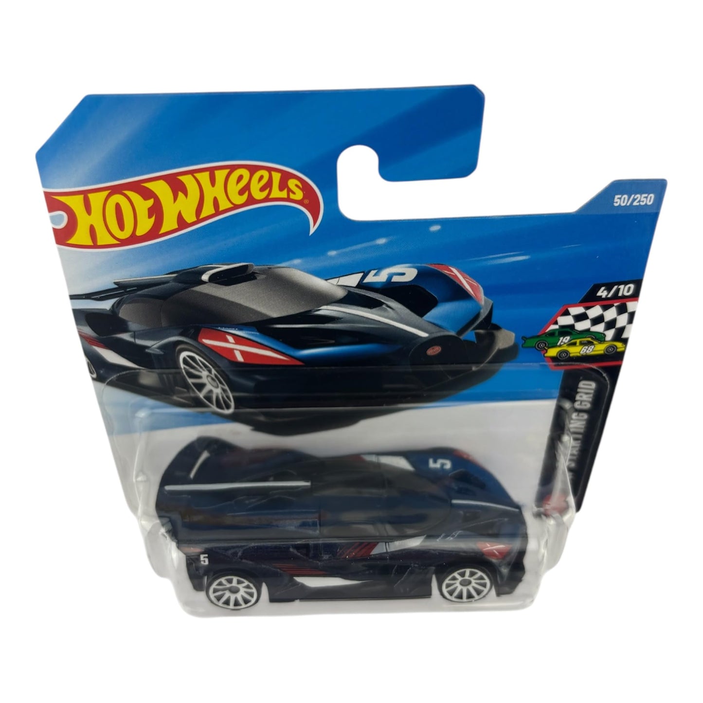 Hot Wheels Bugatti Bolide 1:64 Diecast – Dark Blue, Starting Grid 4/10, 50/250
