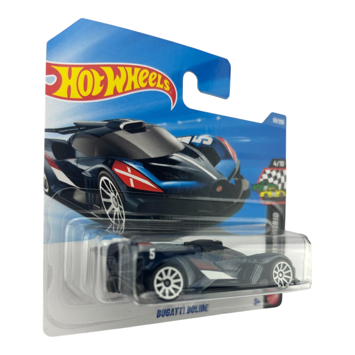 Hot Wheels Bugatti Bolide 1:64 Diecast – Dark Blue, Starting Grid 4/10, 50/250