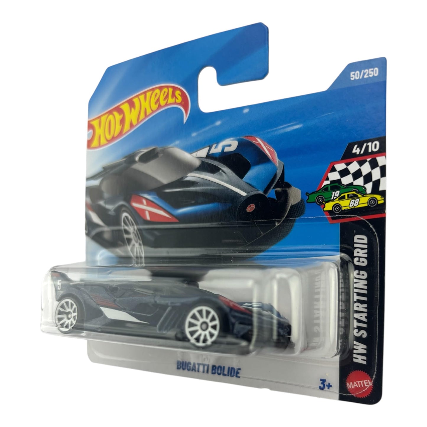Hot Wheels Bugatti Bolide 1:64 Diecast – Dark Blue, Starting Grid 4/10, 50/250