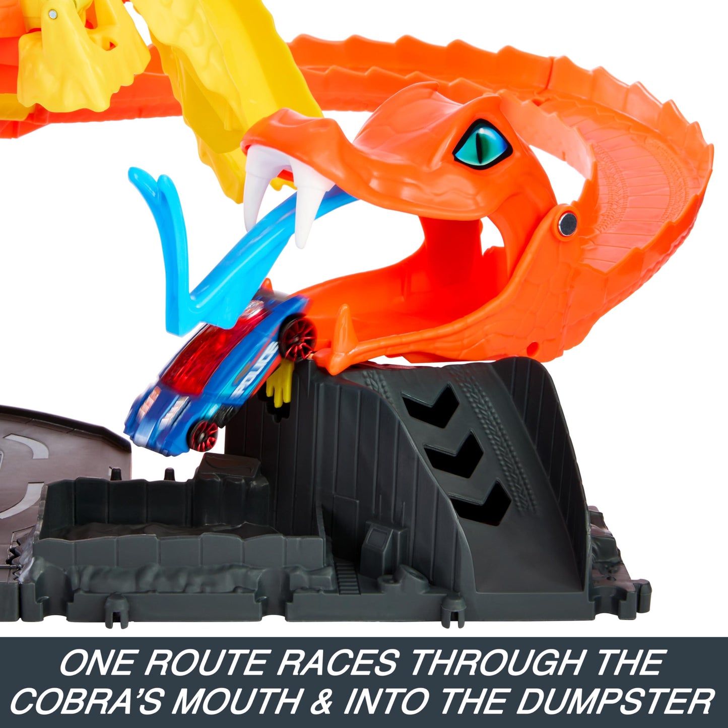 Hot Wheels City Pizza Slam Cobra Attack Playset – 1:64 Scale Vehicle