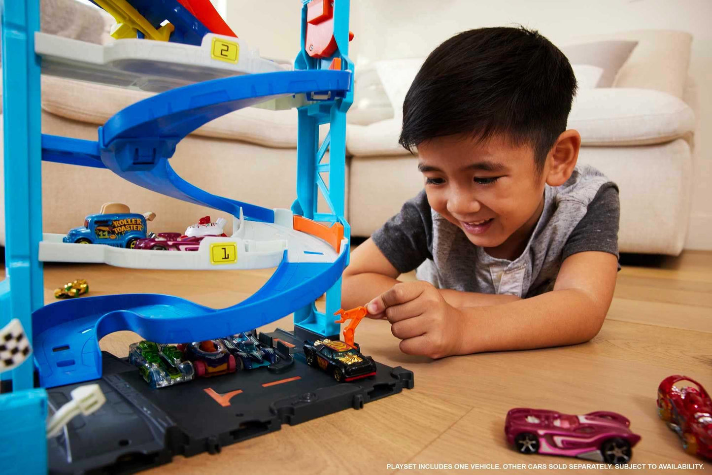 Hot Wheels City Transforming Race Tower – Dual-Mode Track Set (1:64)