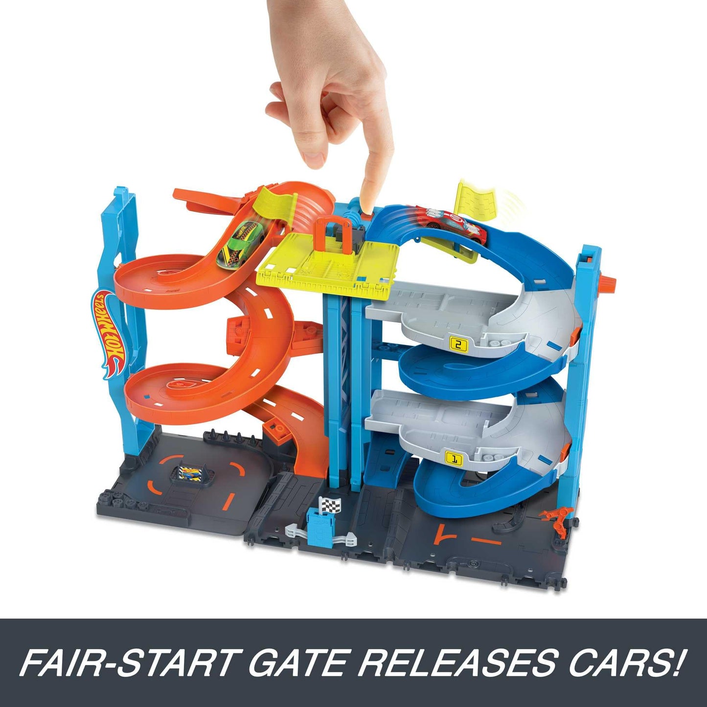Hot Wheels City Transforming Race Tower – Dual-Mode Track Set (1:64)