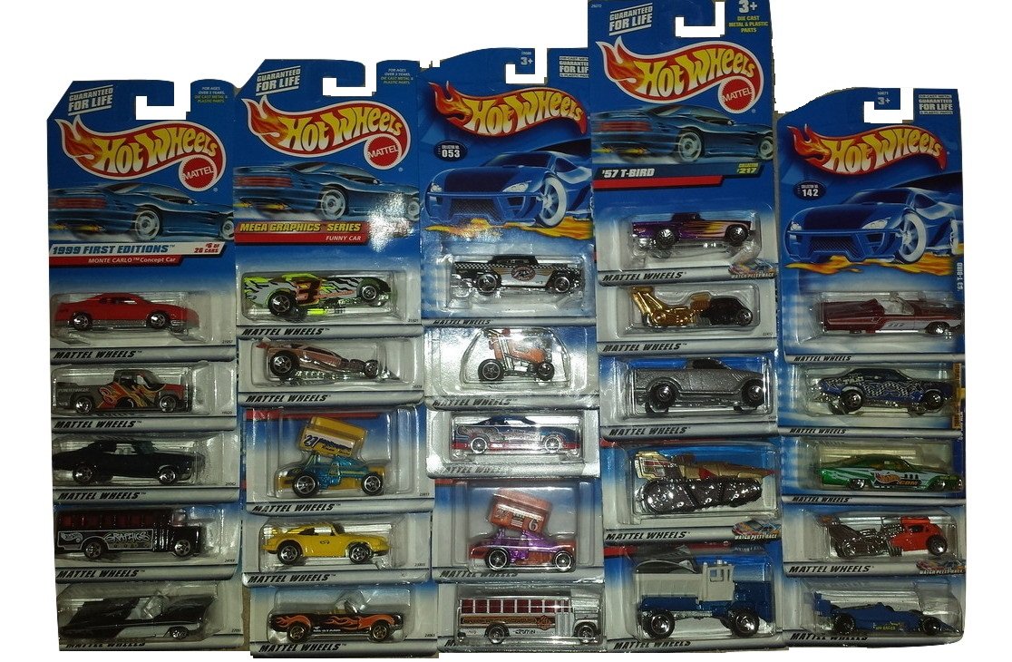 Hot Wheels Bundle of 25 Cars – 1:64 Die-Cast Collection Set