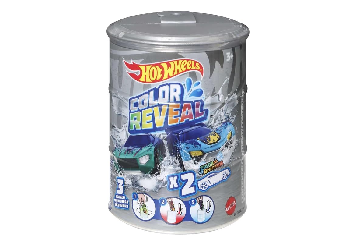 Hot Wheels Color Reveal Multipack – 2 Surprise Cars That Change Deco in Warm & Cold Water