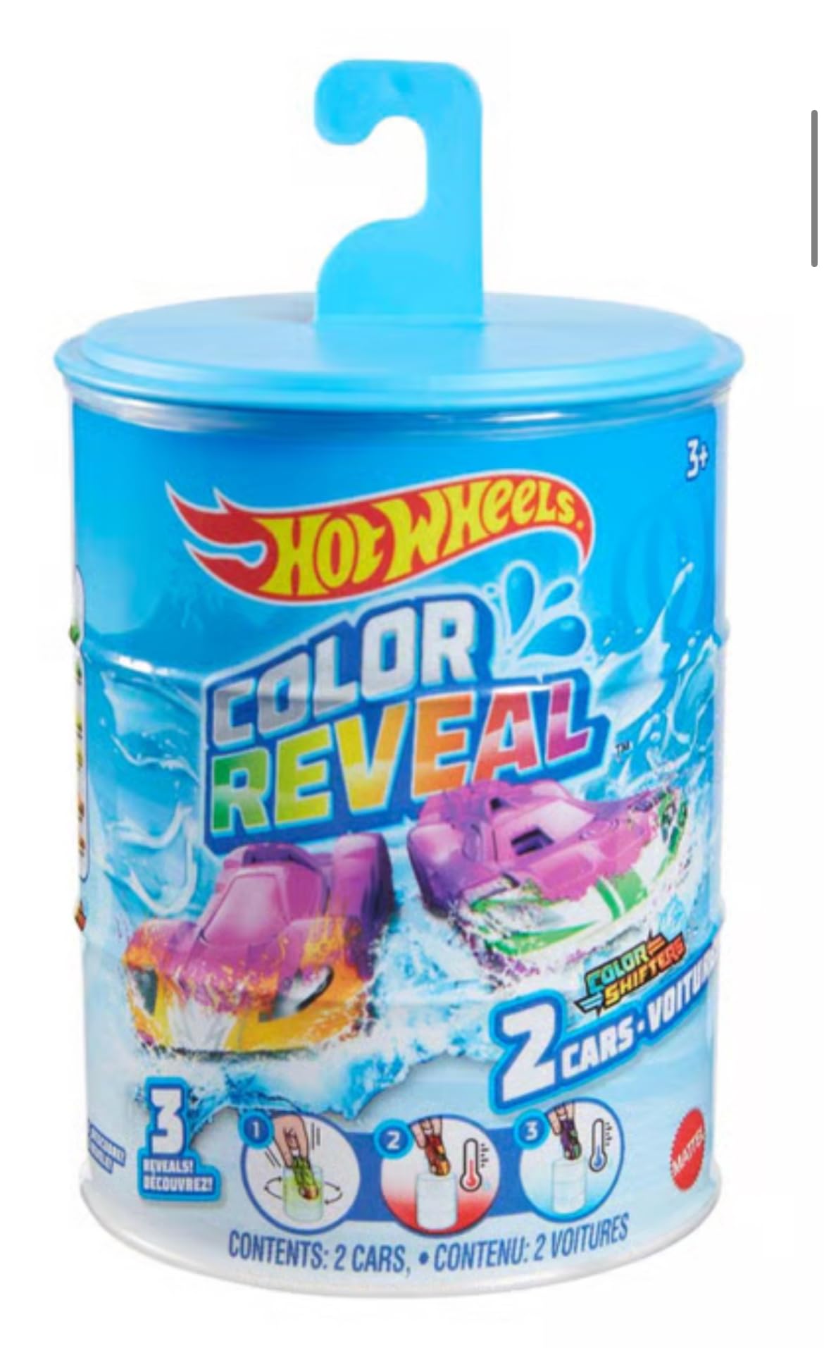Hot Wheels Color Reveal Multipack – 2 Surprise Cars That Change Deco in Warm & Cold Water
