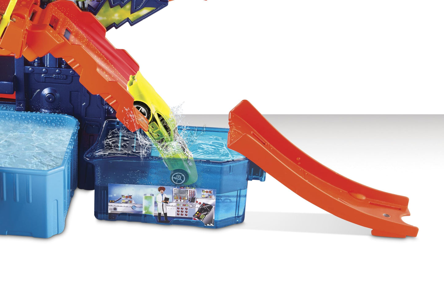 Hot Wheels Color Shifters Color Splash Science Lab Playset – Color Change Zones & Track Adventure