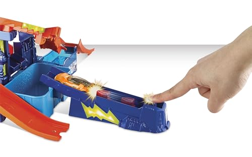 Hot Wheels Color Shifters Color Splash Science Lab Playset – Color Change Zones & Track Adventure