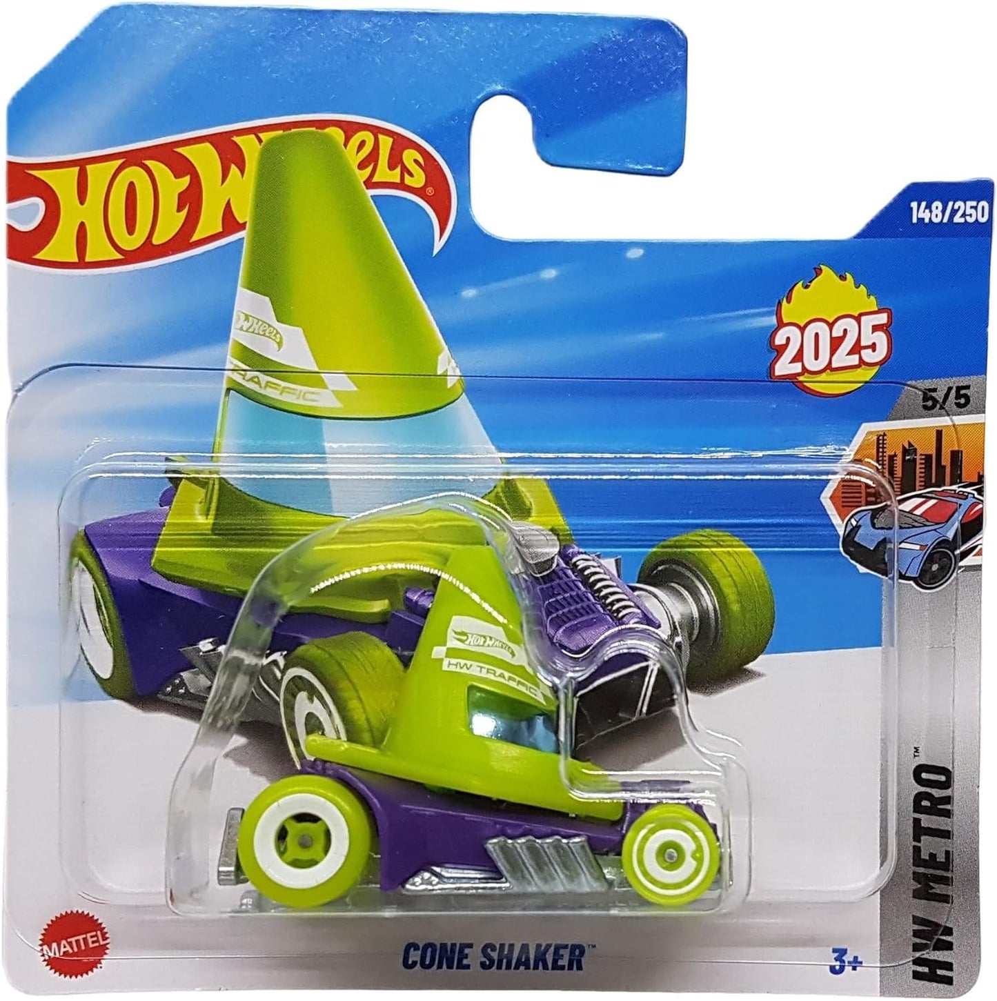 Hot Wheels Cone Shaker HW Metro 5/5 1:64 – Green Purple Finish | Mattel 2025