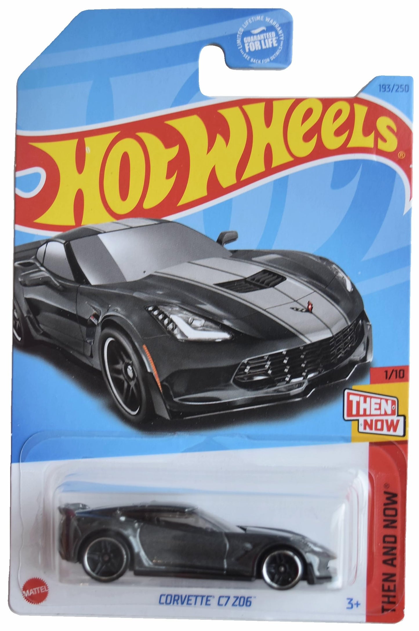 Hot Wheels Corvette C7 Z06 Then and Now 1:64 Die-Cast – Limited Edition Gray (193/250)