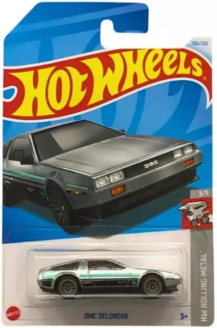 Hot Wheels DMC Delorean Treasure Hunt – HW Rolling Metal 1:64