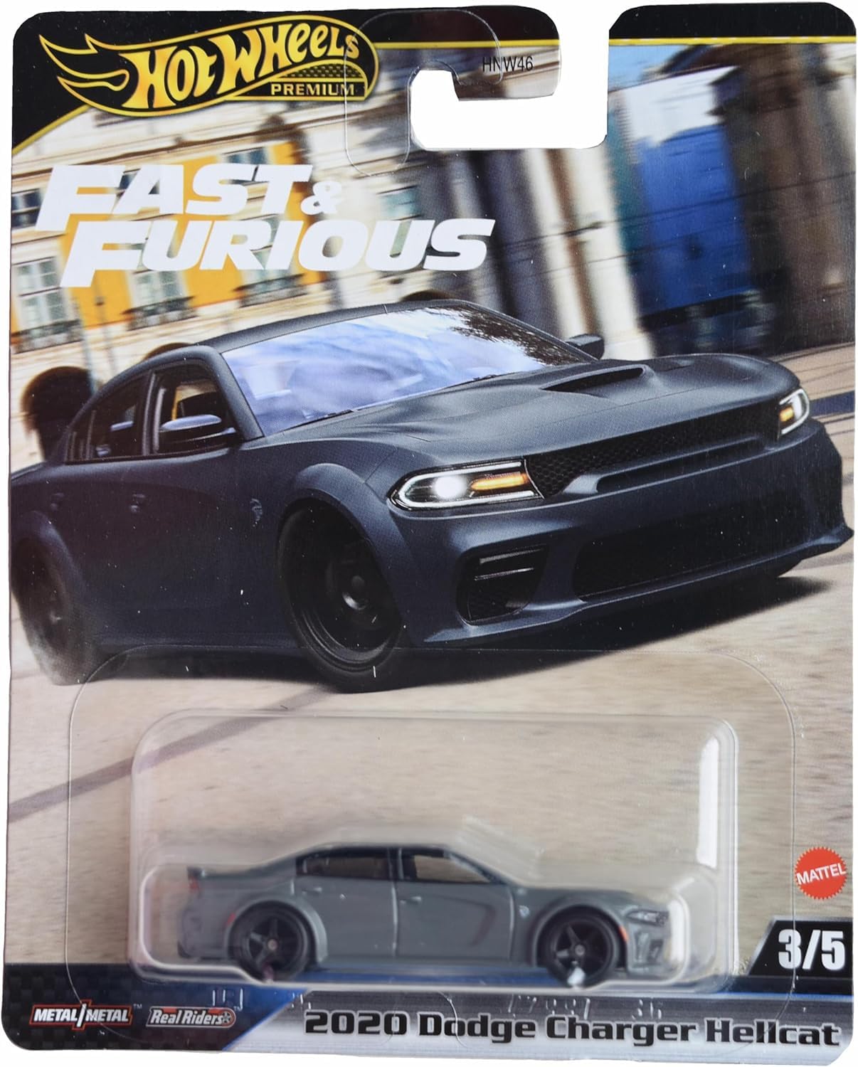 Hot Wheels Dodge Charger SRT Hellcat Widebody – Fast & Furious 5/5 (Black)