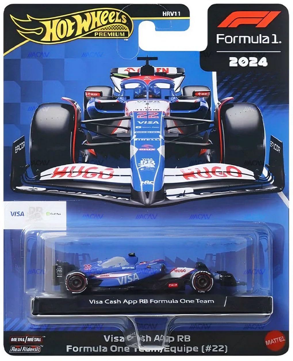Hot Wheels Formula 1 2024 Die-Cast Cars – 6-Pack Set (McLaren, Mercedes-AMG PETRONAS, Red Bull, Visa Cash App RB)