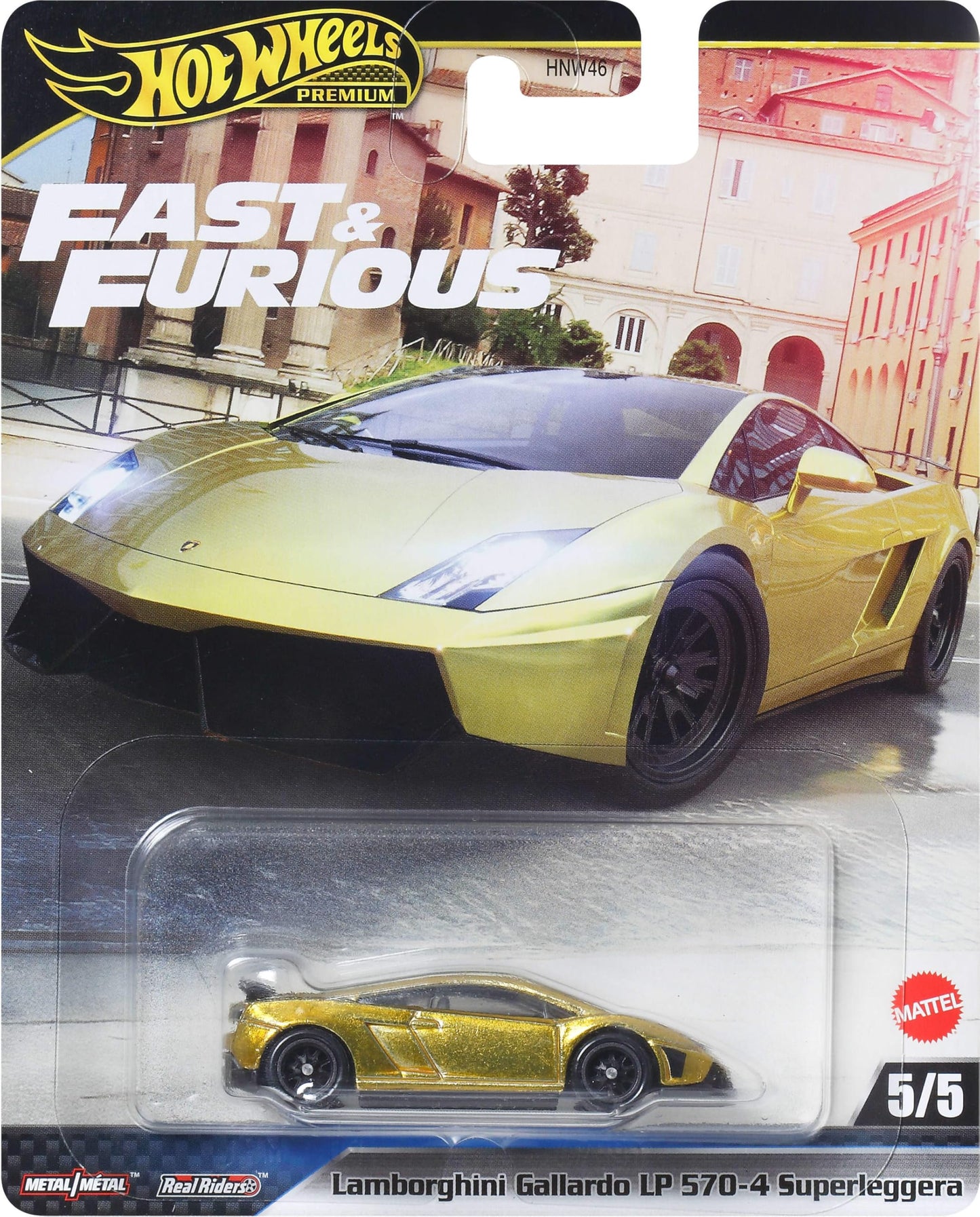 Hot Wheels Premium Fast & Furious 1:64 Die-Cast Car – Real Riders, Metal/Metal