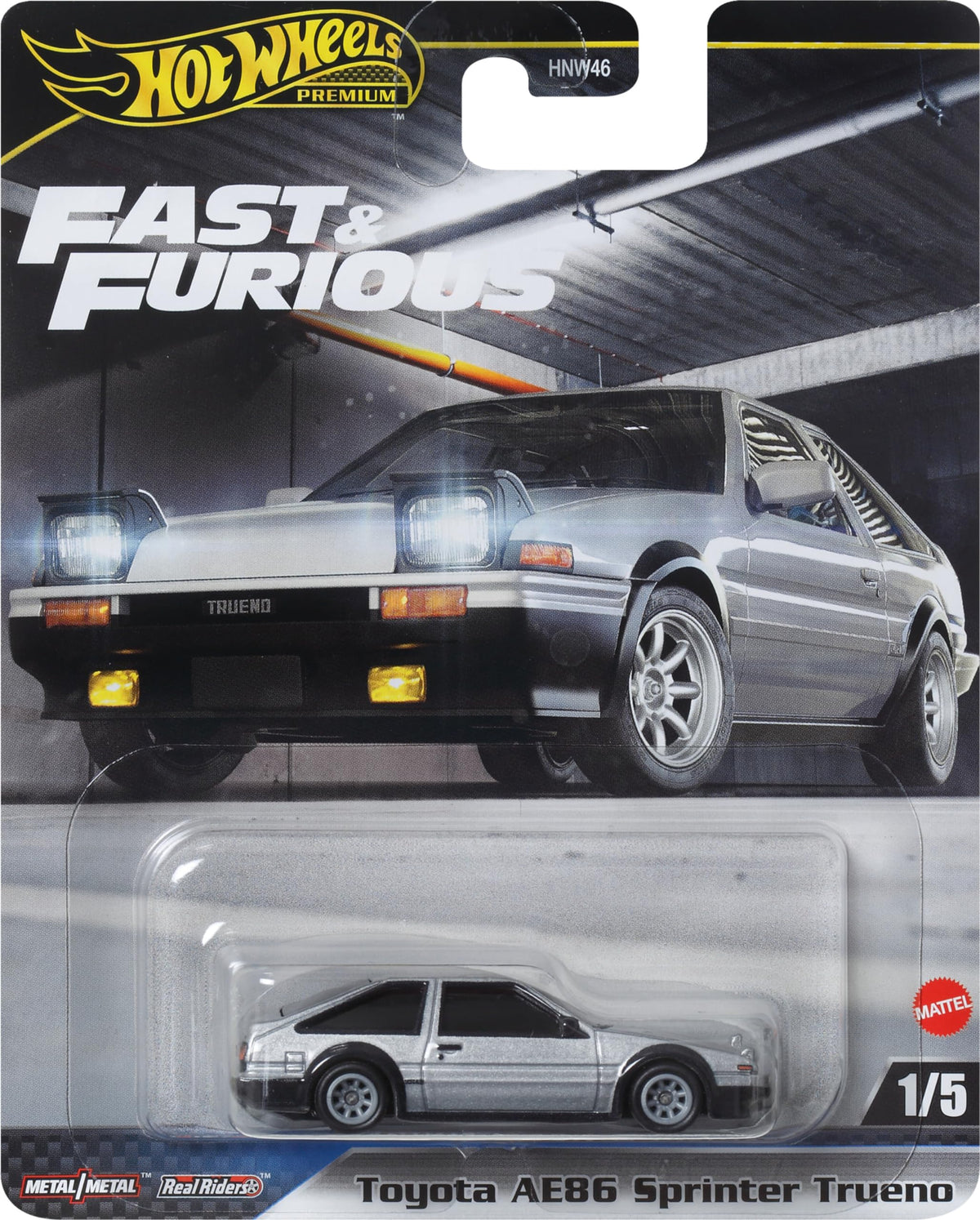 Hot Wheels Premium Fast & Furious 1:64 Toyota AE86 Sprinter Trueno Die-Cast – Collectible