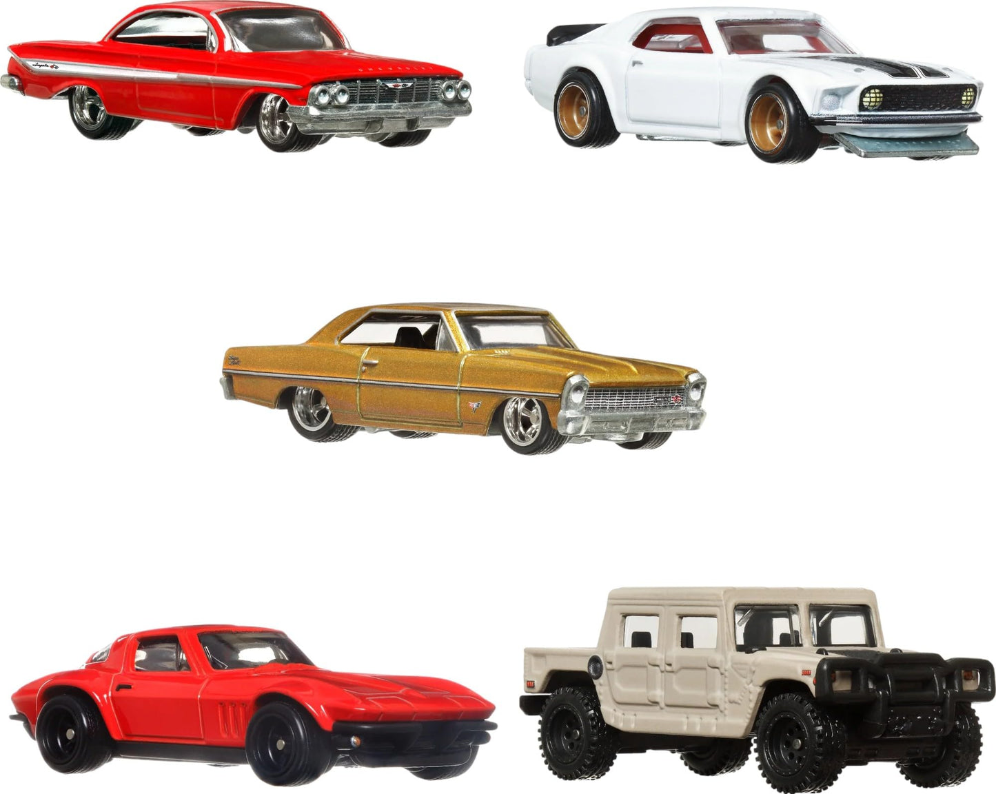 Hot Wheels Premium Fast & Furious 1:64 Scale 5-Pack Die-Cast Cars – HKF07