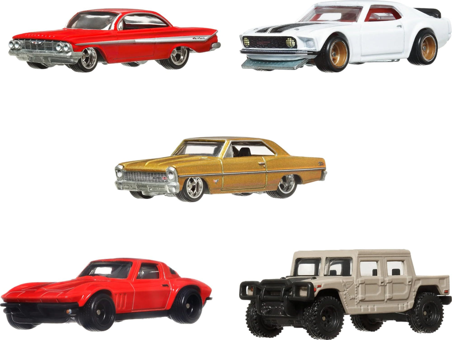 Hot Wheels Premium Fast & Furious 1:64 Scale 5-Pack Die-Cast Cars – HKF07