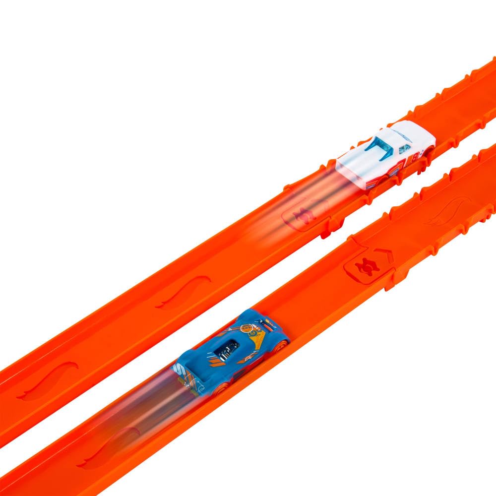 Hot Wheels Track Creator Deluxe Pack – 2-Car Set with 25 ft Speed Snap Track & E-Track Adapters