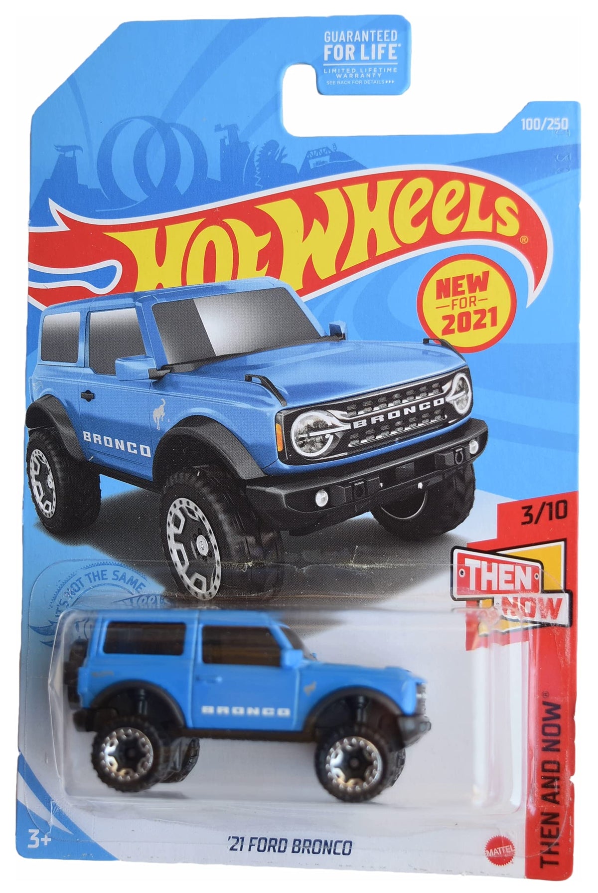 Hot Wheels 2021 Ford Bronco Blue – Then and Now 3/10 | 1:64 Die-Cast