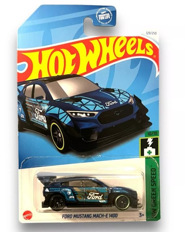 Hot Wheels Ford Mustang Mach-E 1400 HW Green Speed Treasure Hunt 1:64