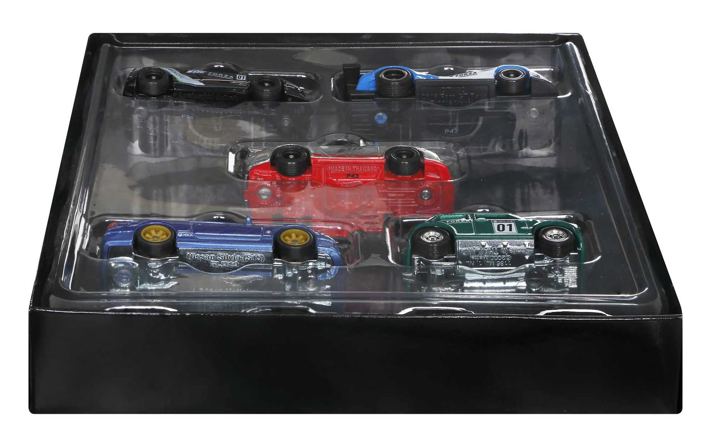 Hot Wheels Forza 5-Pack – 1:64 Scale Die-Cast Cars (Nissan Silvia S15, Mini, Porsche 911 GT3RS, Lamborghini Gallardo LP570-4, Porsche Speedster)