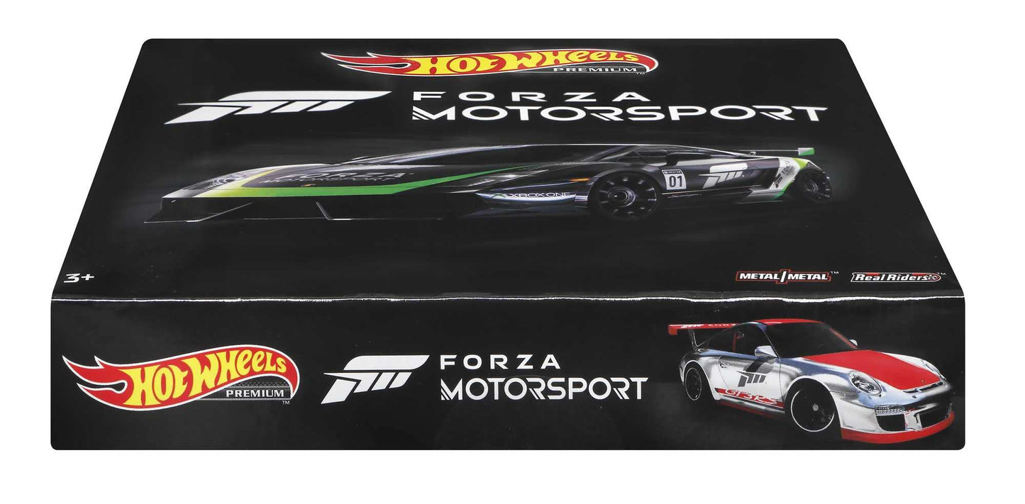 Hot Wheels Forza 5-Pack – 1:64 Scale Die-Cast Cars (Nissan Silvia S15, Mini, Porsche 911 GT3RS, Lamborghini Gallardo LP570-4, Porsche Speedster)