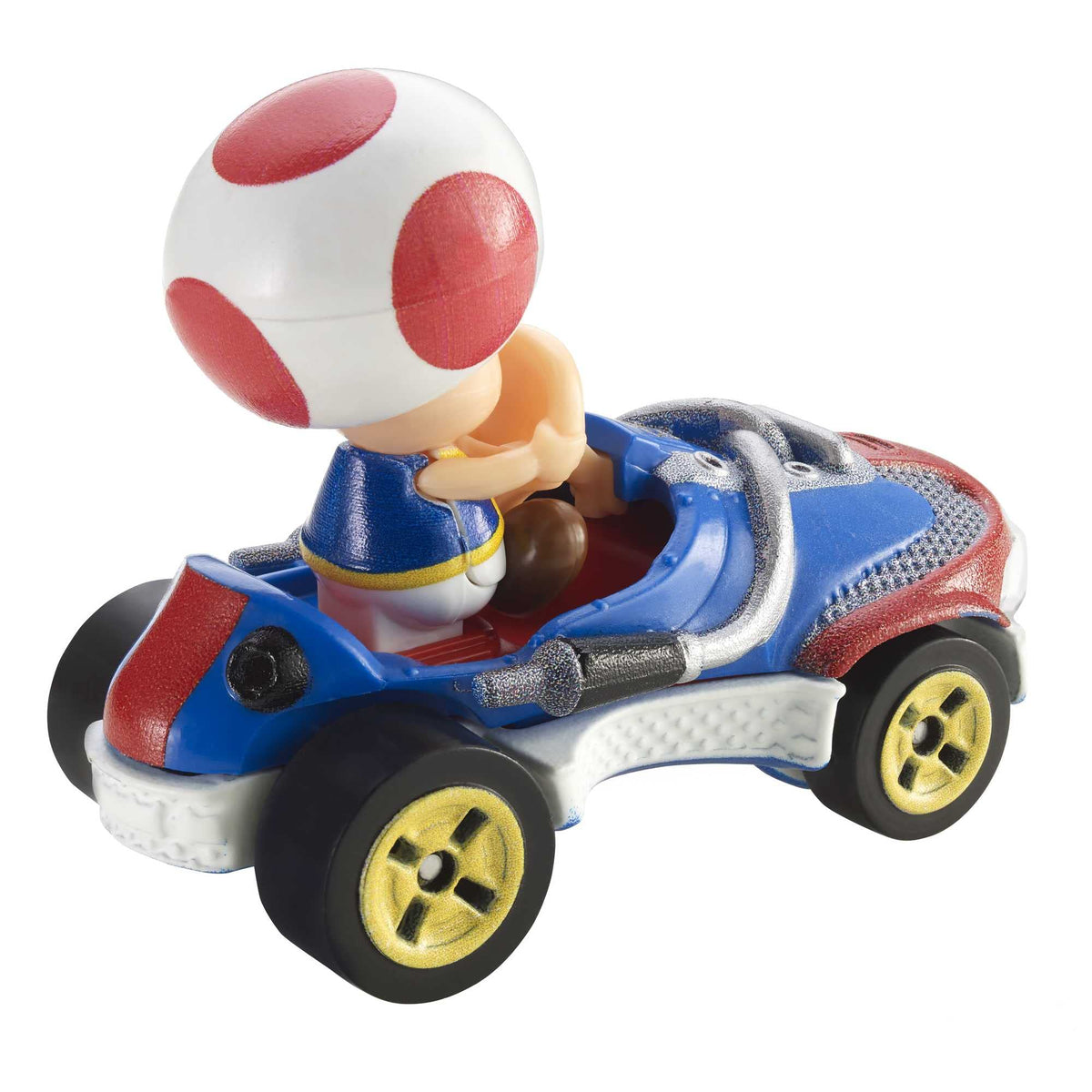 Hot Wheels GBG30 Mario Kart 1:64 Die-Cast Toad with Sneeker Vehicle – Collectible Mini Racers