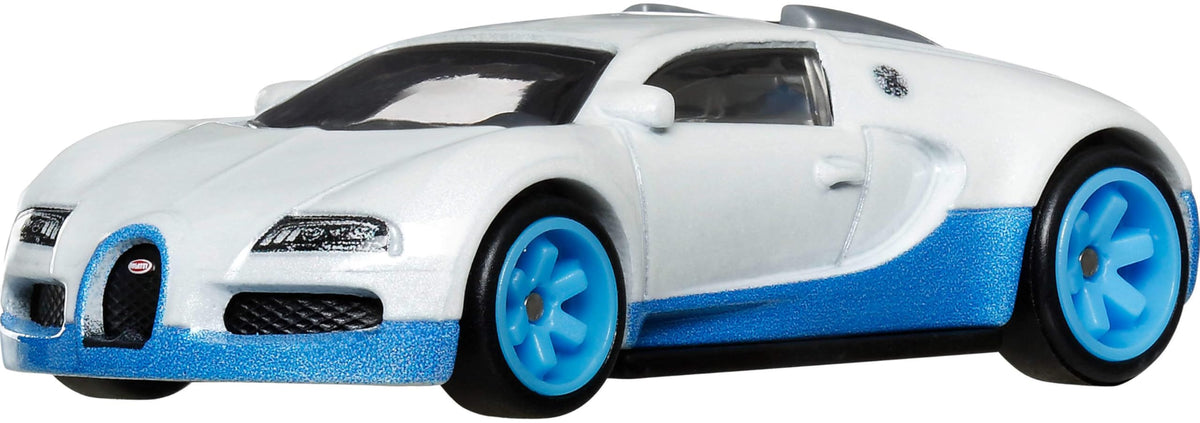 Hot Wheels Premium Car Culture Hammer Drop 1:64 Bugatti Veyron – Real Riders, Metal/Metal Body & Chassis