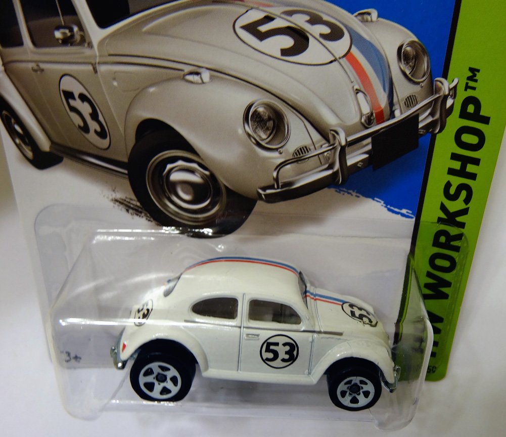 Hot Wheels 2014 Volkswagen Beetle – Herbie The Love Bug HW Workshop 191/250, 1:64 Scale