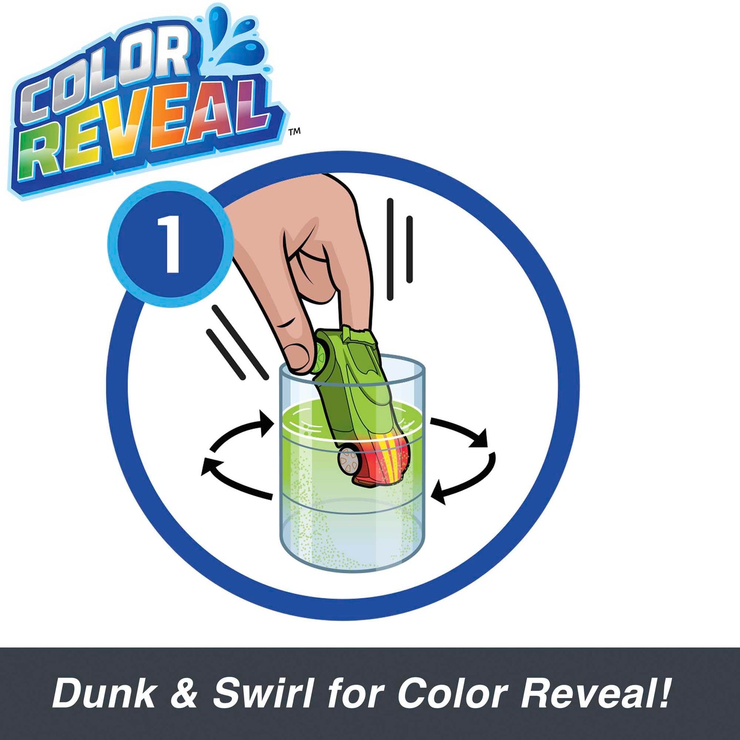 Hot Wheels Color Reveal 2-Pack: 1:64 Scale Cars with Surprise Decos & Water-Shift Fun