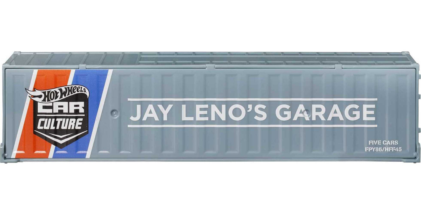 Hot Wheels Jay Leno's Garage Container Set – 1:64 Premium Cars in Collectible Container