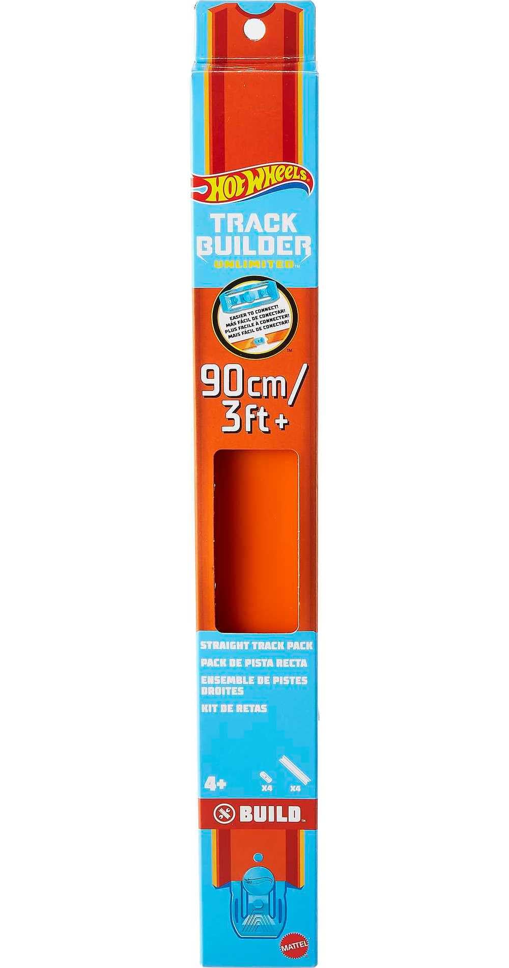 Hot Wheels TB Straight Track Orange – Track Builder Unlimited