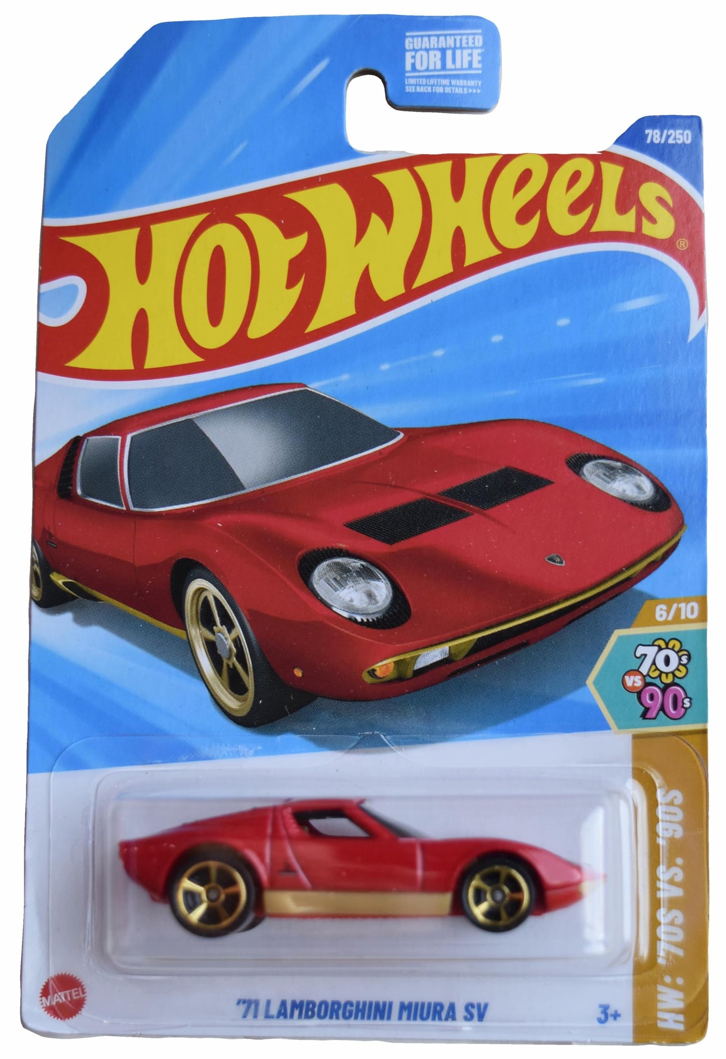 Hot Wheels 1:64 Lamborghini Miura SV – Limited Edition 78/250, Red
