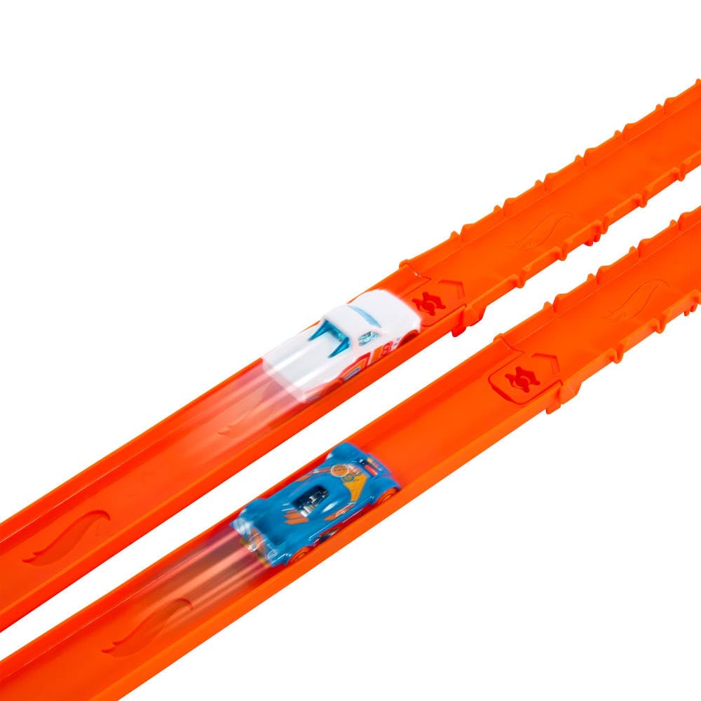Hot Wheels Track Creator Deluxe Pack – 2-Car Set with 25 ft Speed Snap Track & E-Track Adapters
