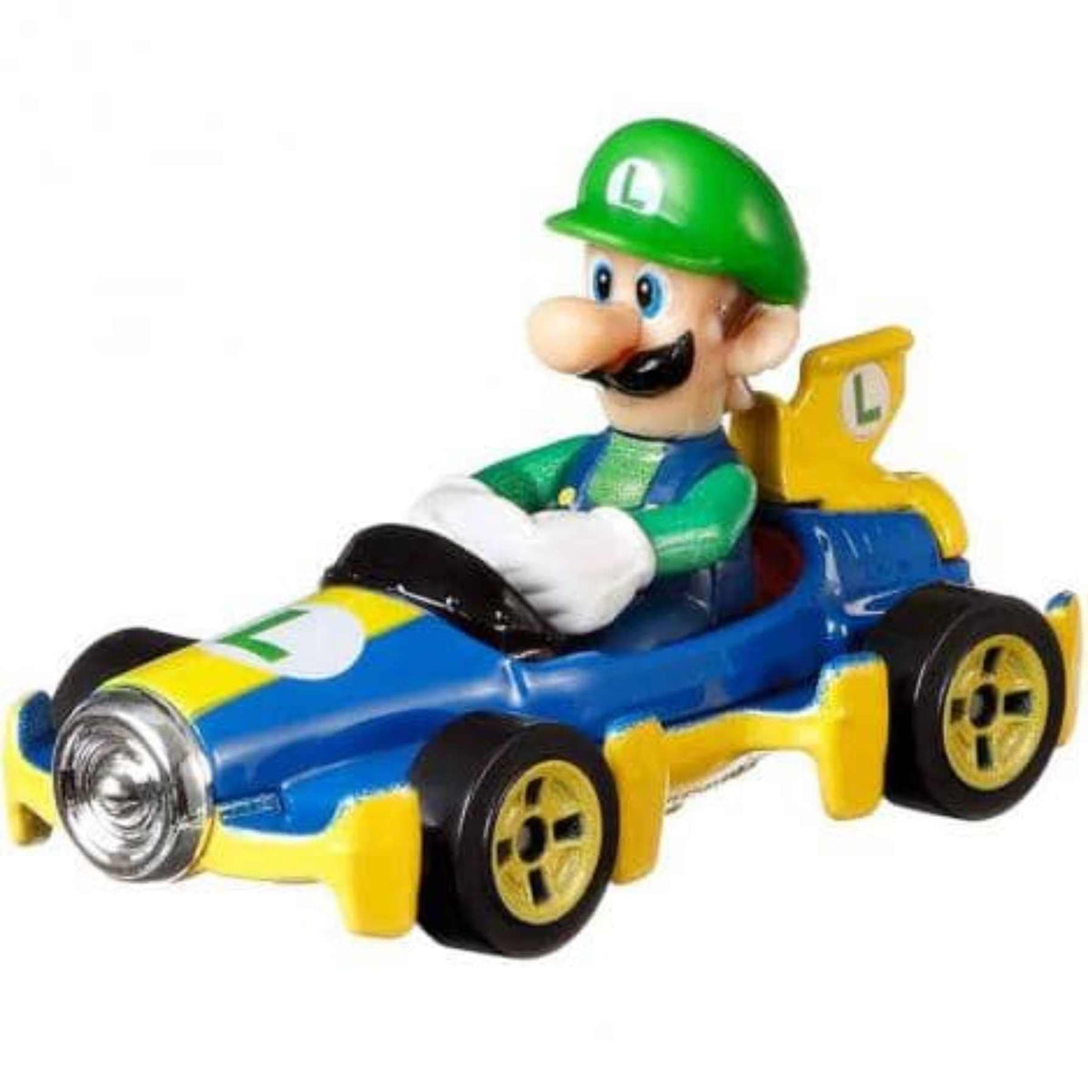 Hot Wheels Mario Kart Luigi Mach 8 – 1:64 Die-Cast Car for Track Play