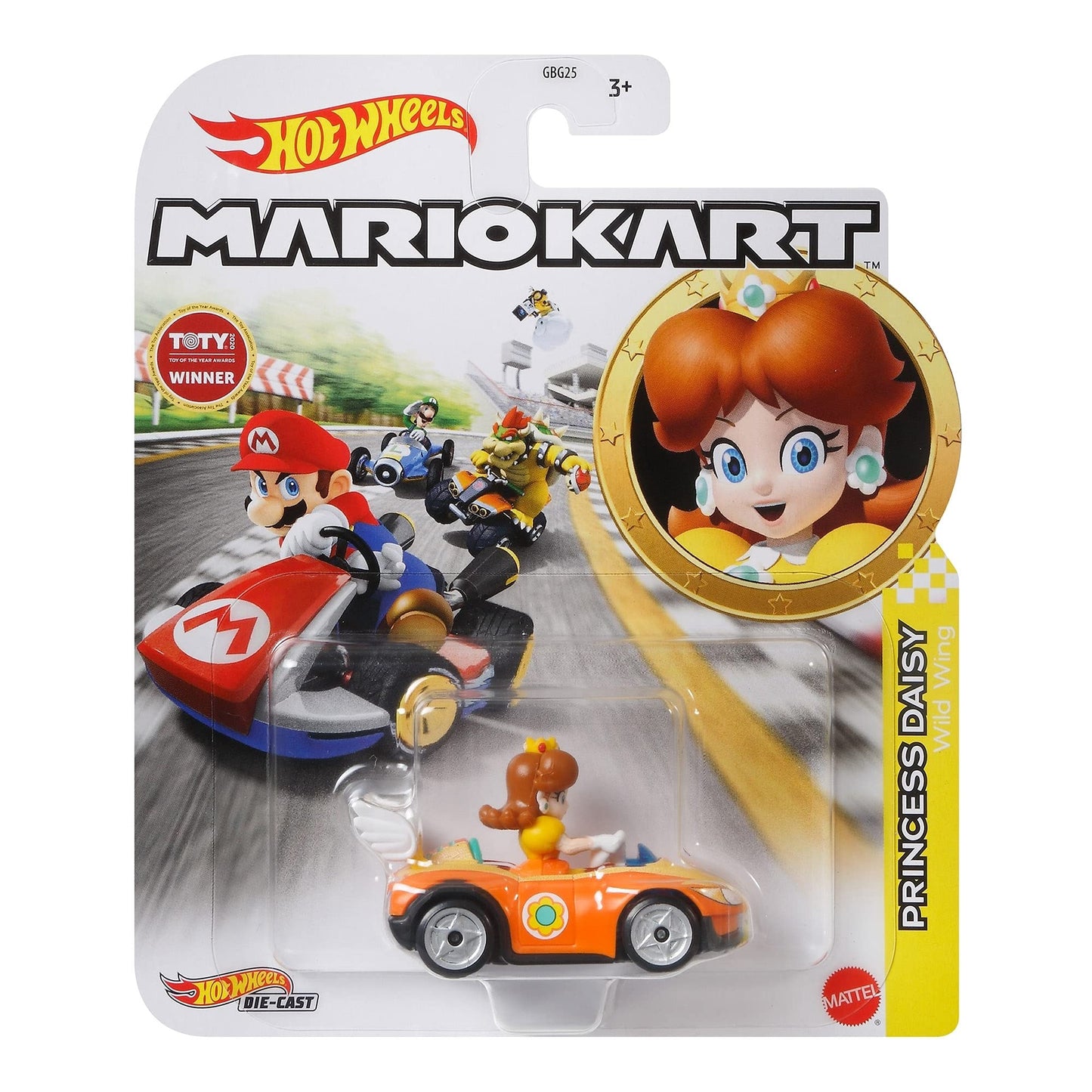 Hot Wheels Mario Kart Princess Daisy – 1:64 Die-Cast Car