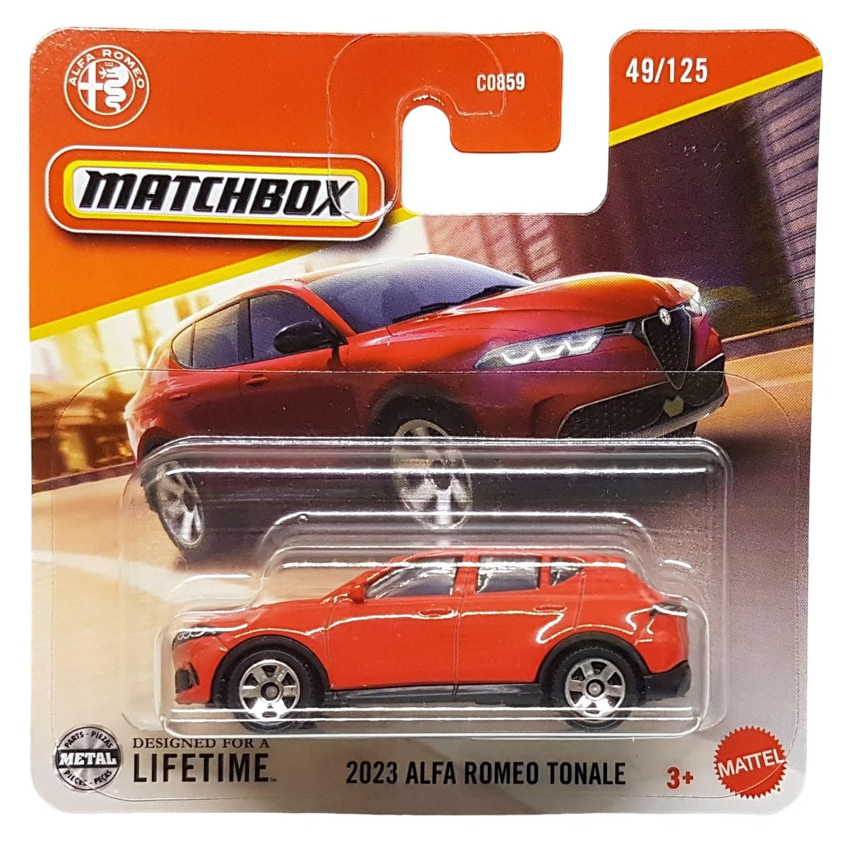 Matchbox 2023 Alfa Romeo Tonale – MBX City 49/125 | JBR37 | 1:64 Scale | Red
