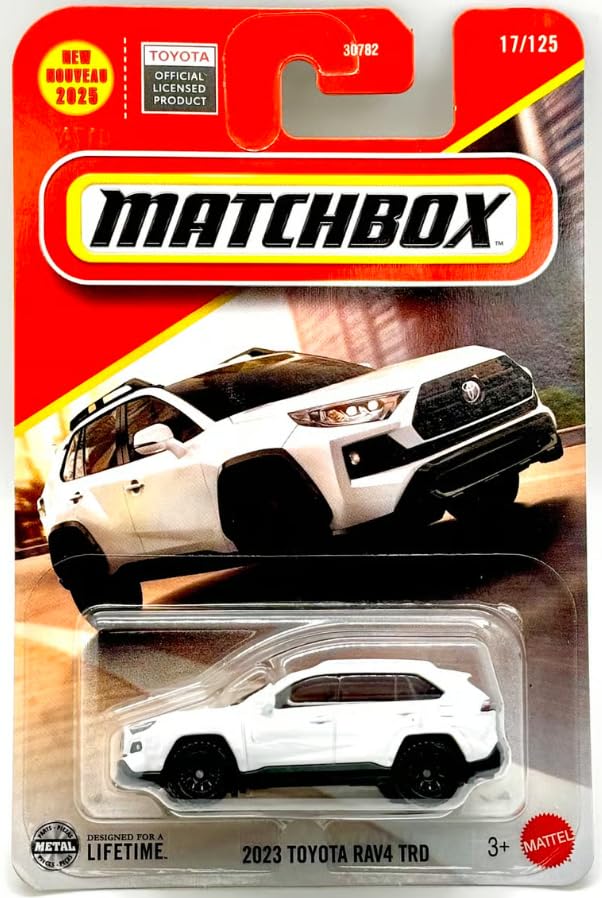 Hot Wheels Matchbox 2023 Toyota RAV4 TRD – White 1:64 Diecast Car (17/125)