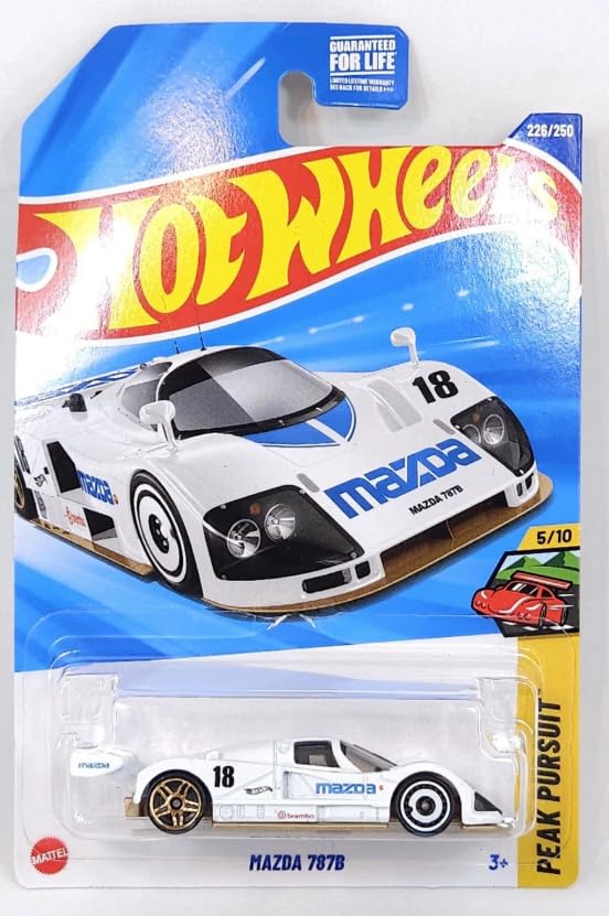 Hot Wheels Mazda 787B White Diecast – Peak Pursuit 5/10, 226/250 | 1:64 Scale Collectible