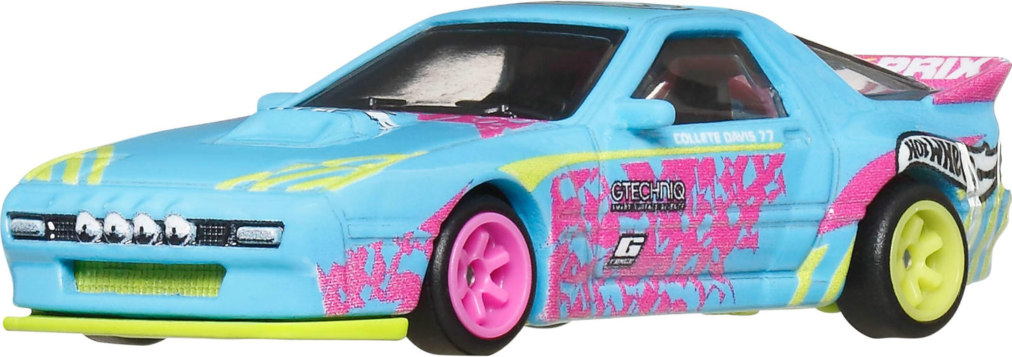 Hot Wheels Premium Car Culture Mazda RX-7 FC Pandem — 1:64 Die-Cast with Real Riders