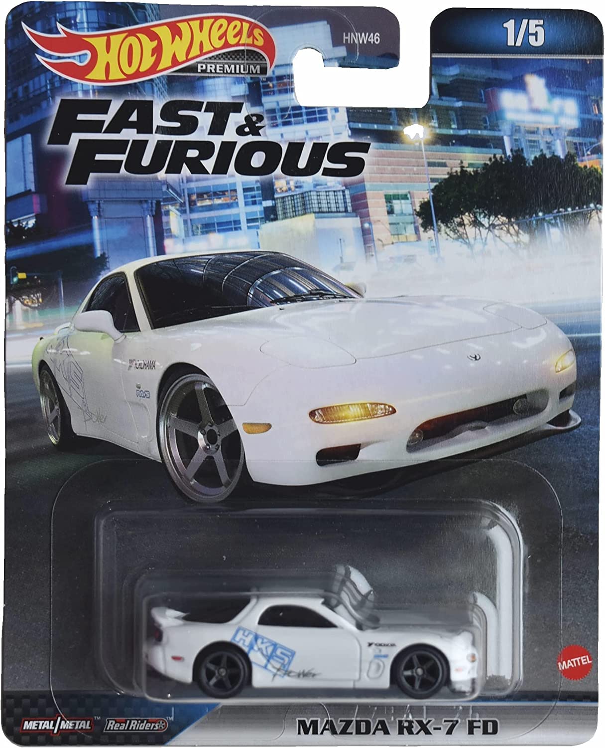 Hot Wheels Mazda RX-7 FD Fast & Furious Premium 1/5 Scale Model