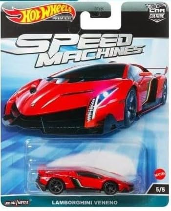 Hot Wheels Car Culture 2023 Speed Machines Bundle — 5 Diecast Vehicles (FPY86-959A)