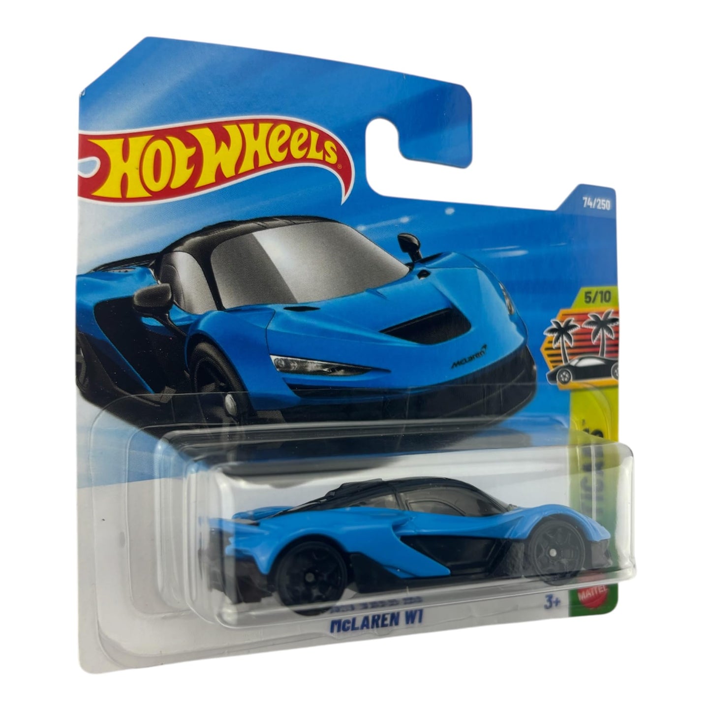 Hot Wheels McLaren W1 Blue – 1:64 Diecast Toy Car | Exoticars 5/10, 74/250