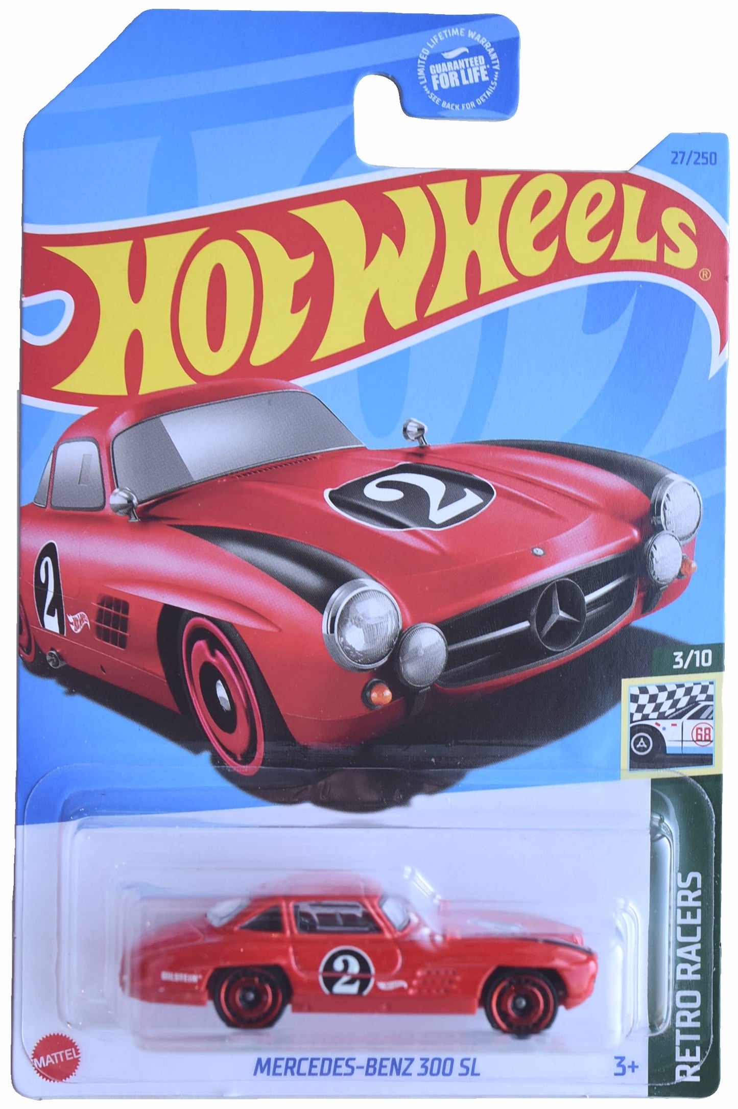 Hot Wheels Mercedes-Benz 300 SL 1:64 Die-Cast – Retro Racers 3/10