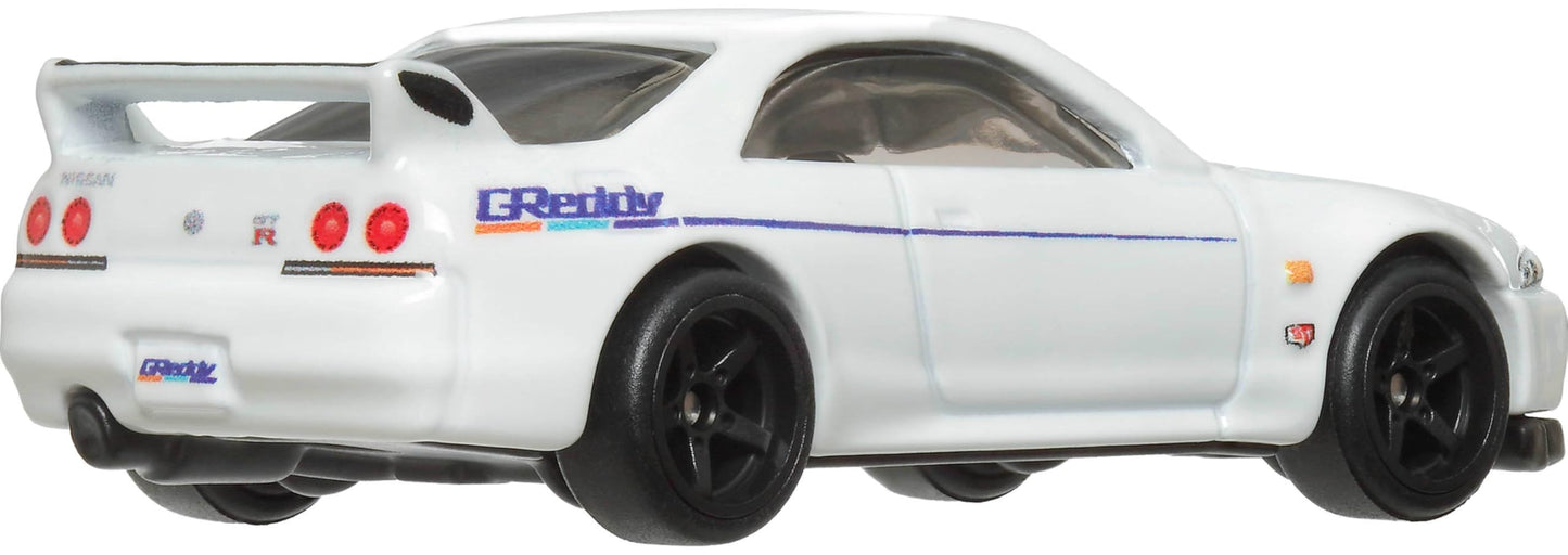Hot Wheels Premium Car Culture Nissan Skyline R-33 1:64 Die-Cast with Real Riders