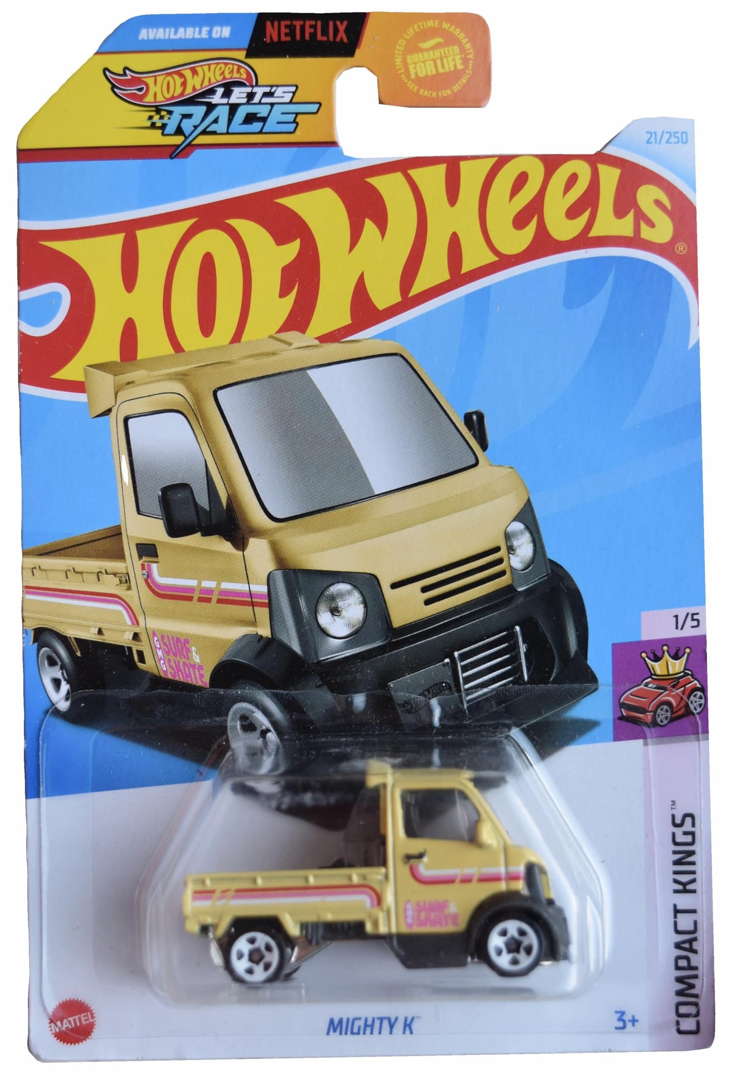 Hot Wheels Mighty K – Compact Kings 1:64 Die-Cast, Yellow Edition 21 of 250